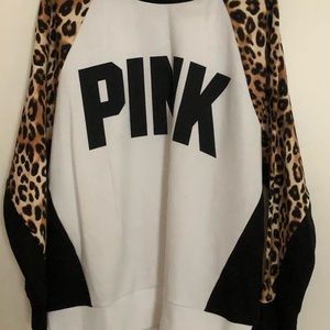 VS Pink leopard sweatshirt